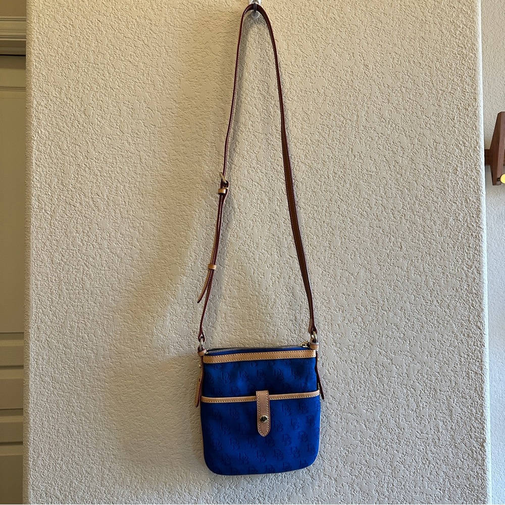 Dooney & Bourke Royal Blue Letter Carrier Bag - Picture 2 of 4